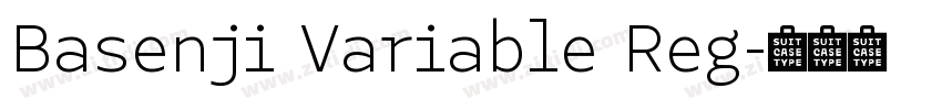 Basenji Variable Reg字体转换